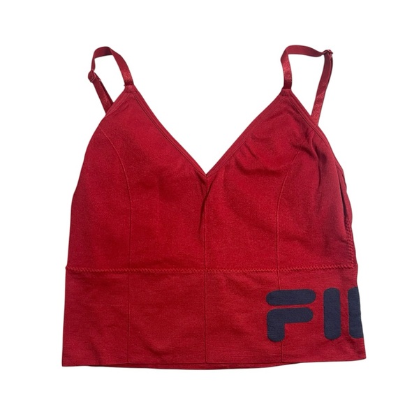 Fila Tops - FILA Red‎ Sports Crop Top | V-Neck | Size Medium